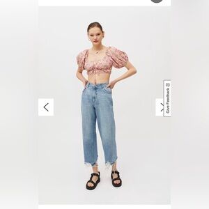 SNDYS Sicily Floral Cropped Top